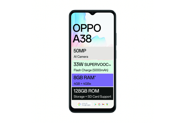 MOVIL SMARTPHONE OPPO A38 4GB 128GB BLACK