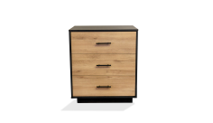 Steel & Rose Lydia Chest of Drawers, Brown and Black